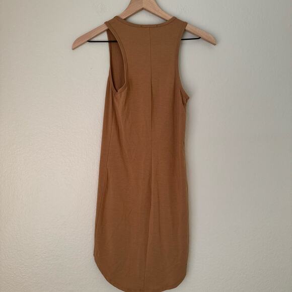 Forever 21 Women's Brown Sleeveless Midi Dress Racerback Casual Size Small - Picture 4 of 6